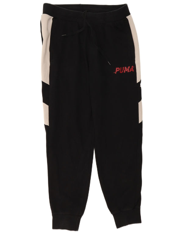 Puma Herre træningsdragt Bukser Joggers Large Sort Colourblock Bomuld