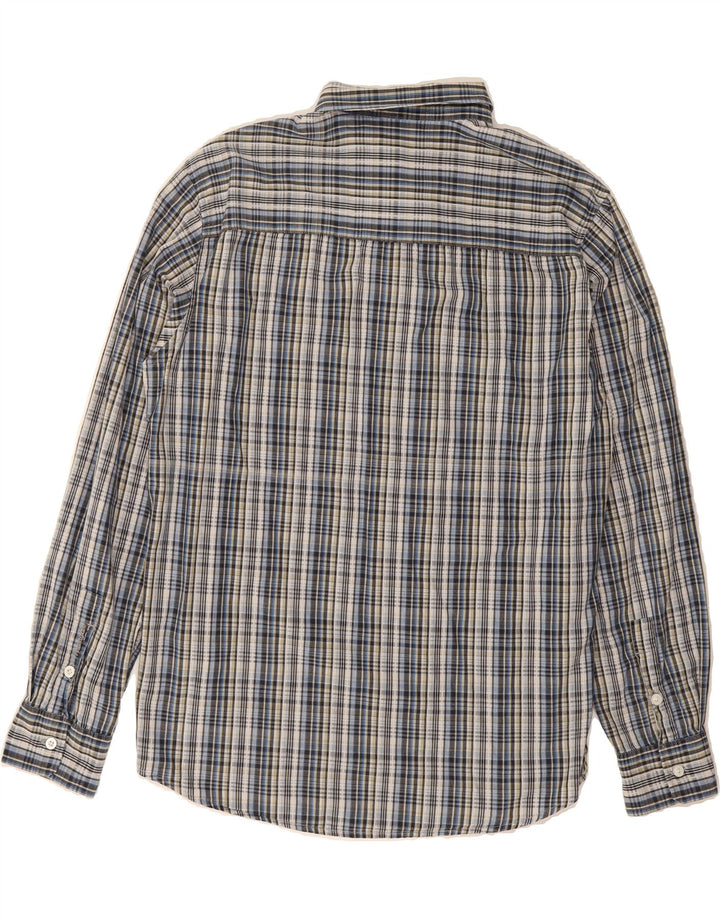 WRANGLER Mens Casual Fit Flannel Shirt Large Blue Check Cotton Vintage Wrangler and Second-Hand Wrangler from Messina Hembry 
