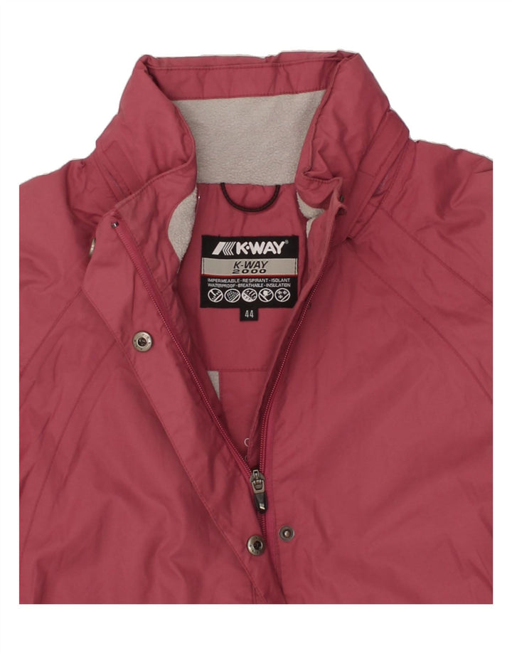K-WAY Womens Windbreaker Coat IT 44 Medium Burgundy Polyamide Vintage K-Way and Second-Hand K-Way from Messina Hembry 