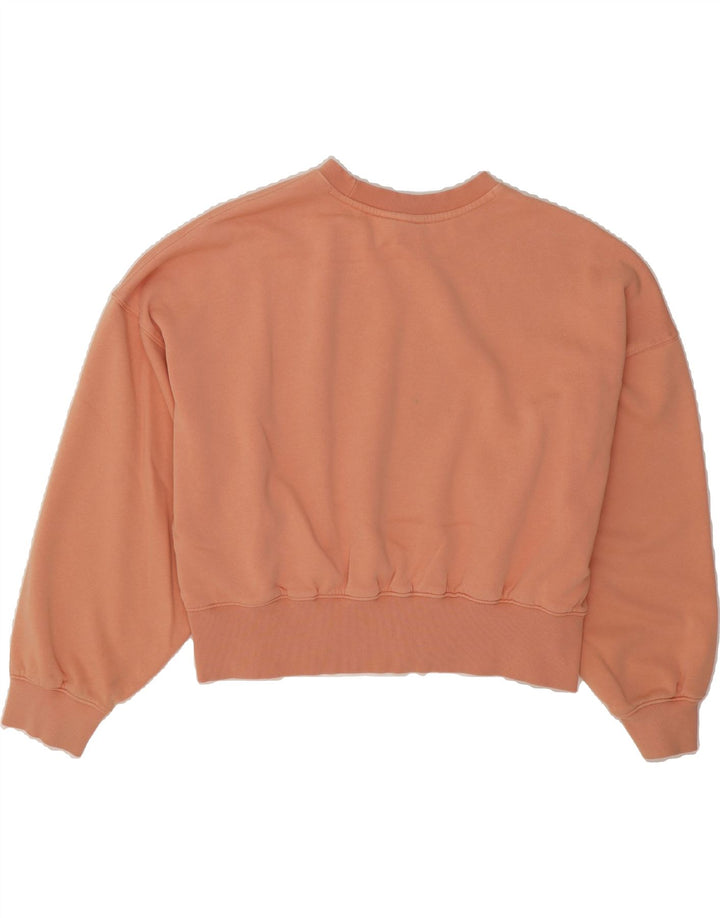 ADIDAS Womens Crop Oversized Sweatshirt Jumper UK 8 Small  Beige Cotton Vintage Adidas and Second-Hand Adidas from Messina Hembry 