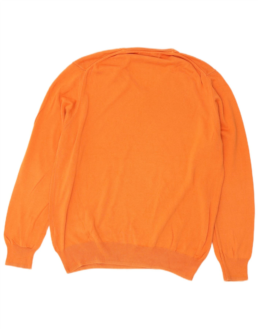 Zara Herre V-hals sweater Stor Orange Bomuld