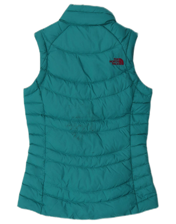 The North Face Womens Polstret Gilet UK 6 XS Grøn Nylon