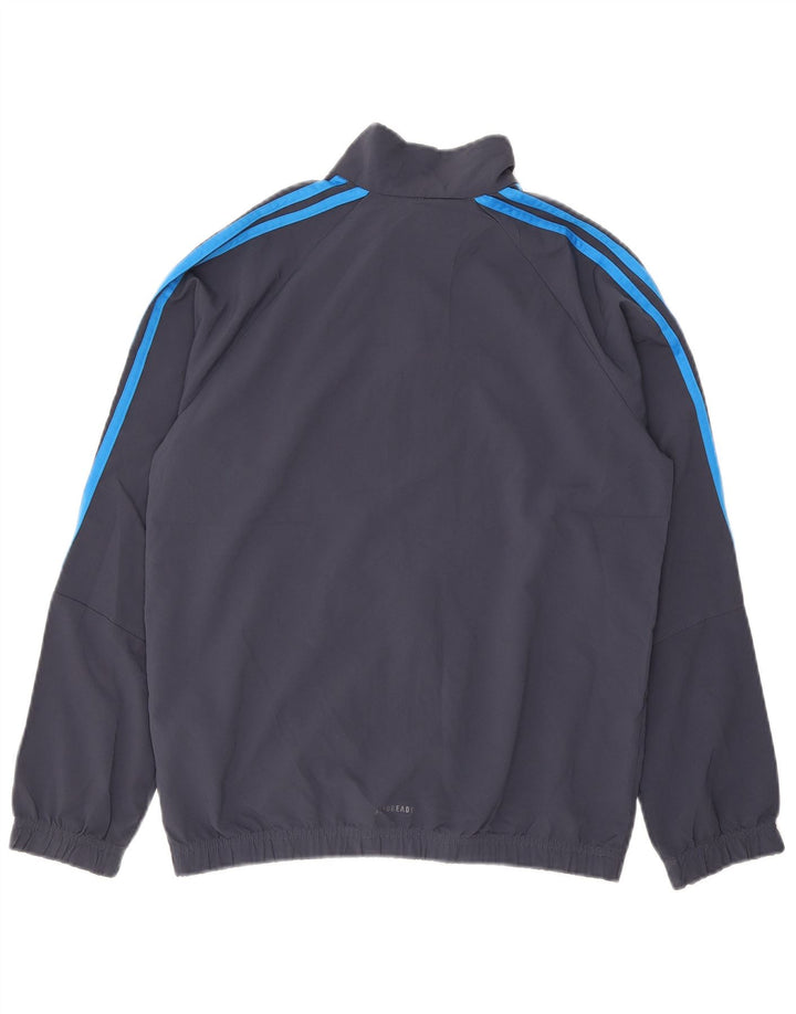 Adidas drenge Aeroready træningsdragt topjakke 11-12 år marineblå polyester