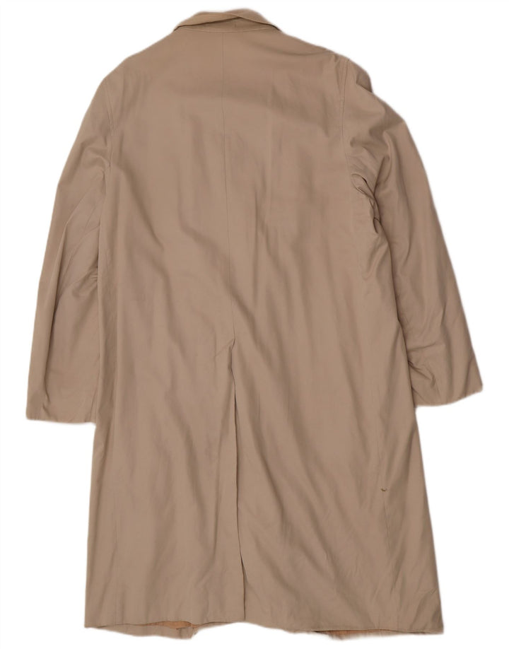 Aquascutum Herre Overfrakke UK 40 Stor Beige Bomuld
