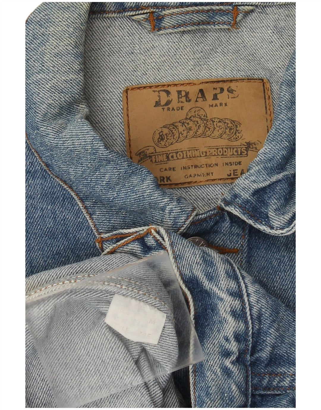 Vintage Dame Oversized Denim Jacket UK 14 Medium Blue