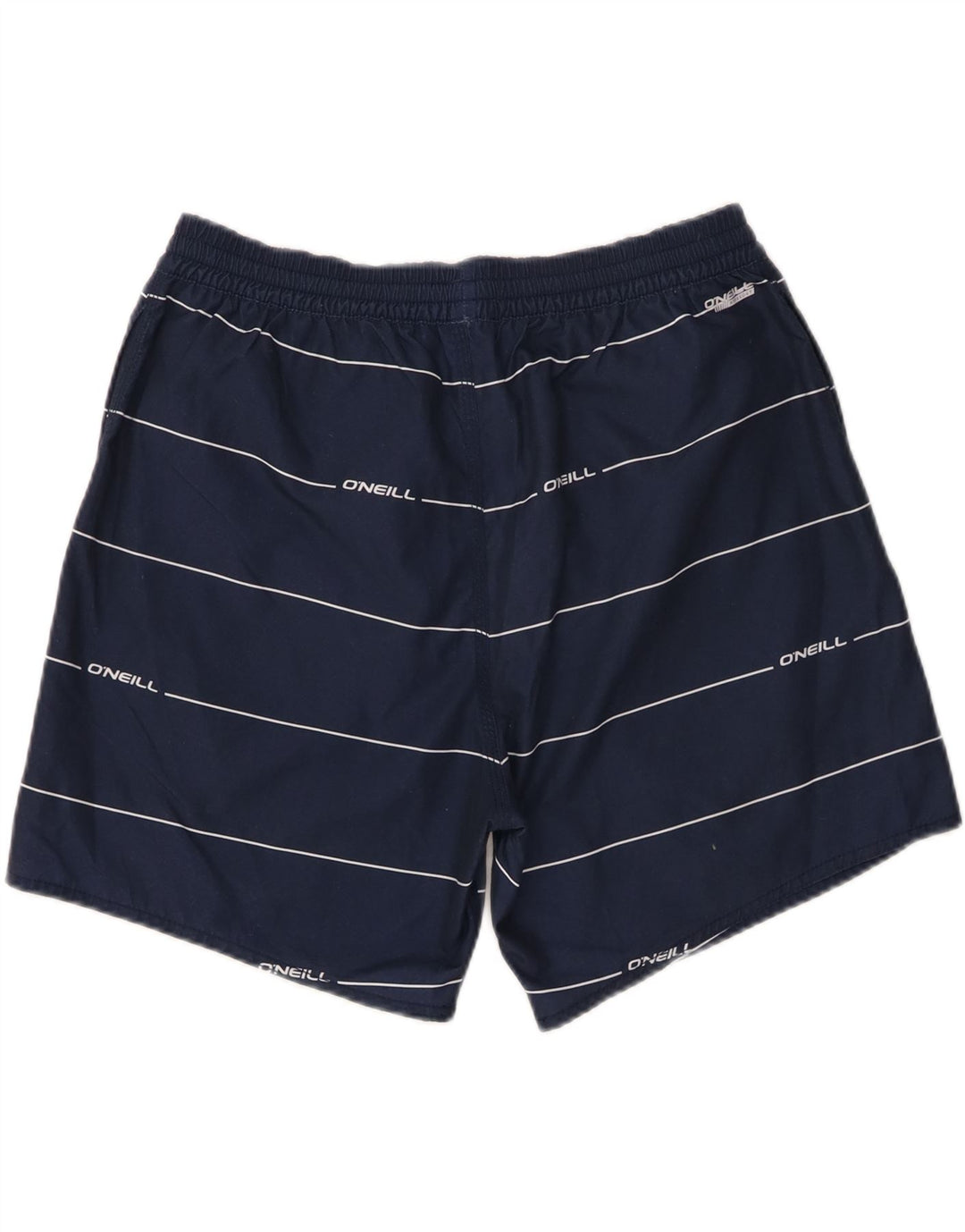 O'NEAL Mens Swimming Shorts Large  Navy Blue Striped Polyester Vintage O'Neal and Second-Hand O'Neal from Messina Hembry 