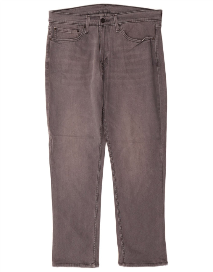 Levi's Slim Jeans til mænd W34 L30 Grå bomuld