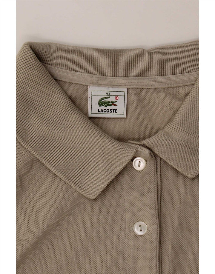 Lacoste Dame ærmeløs poloshirt EU 42 Large Grå