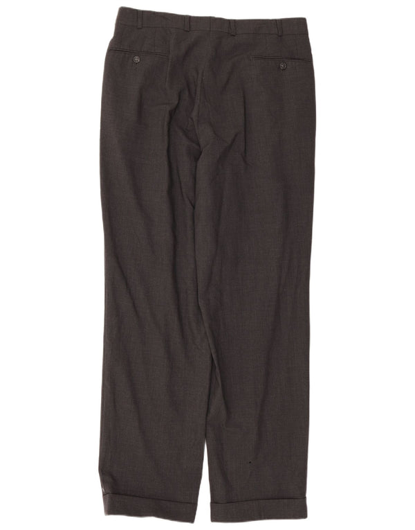 Daniel Hechter Herre Pegged Suit Bukser EU 52 XL W33 L32 Grå Uld
