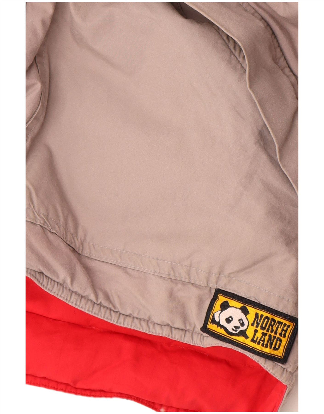 Vintage herre vendbar polstret Gilet UK 38 medium rød bomuld