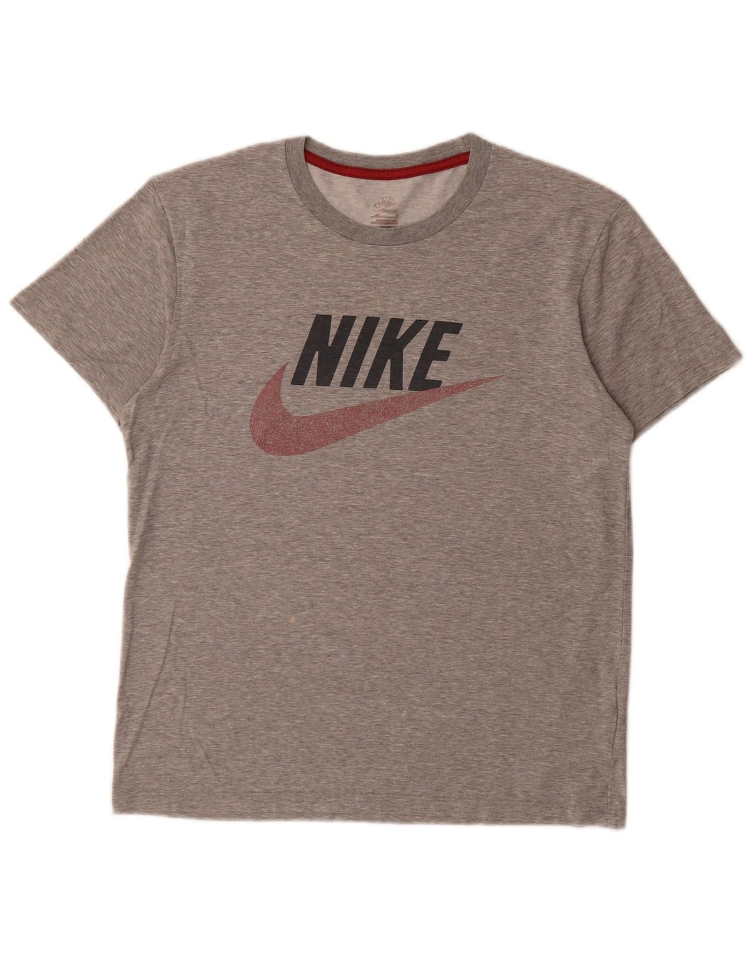 Nike grafisk t-shirt top til mænd, lille grå bomuld