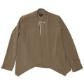 Marks & Spencer Dame Cardigan Top UK 10 Small Khaki Polyester