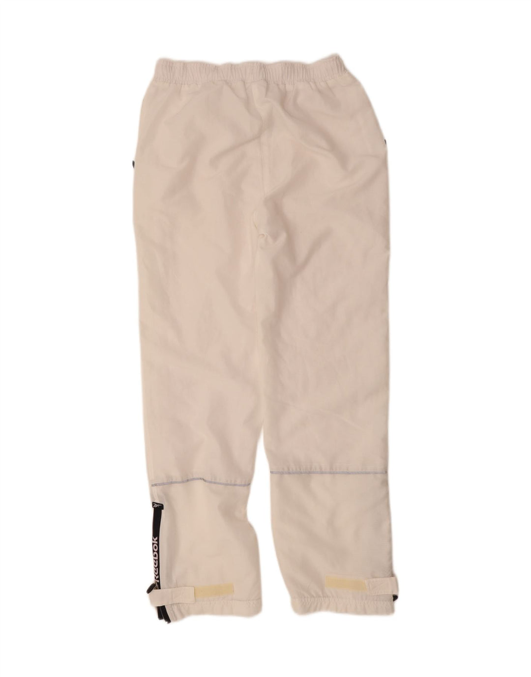 REEBOK Mens Tracksuit Trousers Medium White Polyester Vintage Reebok and Second-Hand Reebok from Messina Hembry 