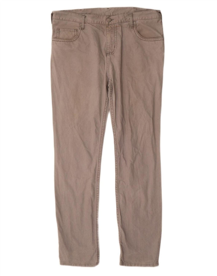 CARHARTT Herre Slim Casual Bukser W36 L34 Grå Bomuld
