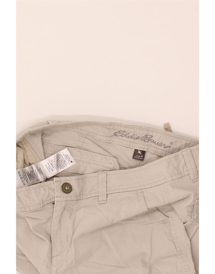 EDDIE BAUER Womens Cargo Cropped Trousers US 4 Small W30 L24 Grey Cotton Vintage Eddie Bauer and Second-Hand Eddie Bauer from Messina Hembry 