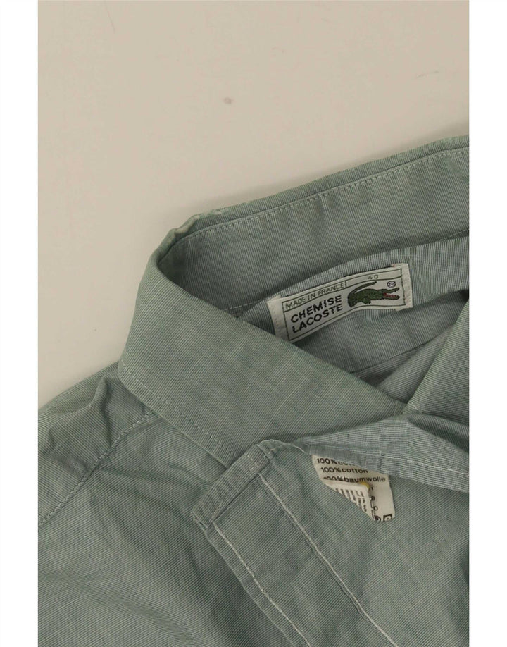 Lacoste herreskjorte str. 40 Medium grøn bomuld