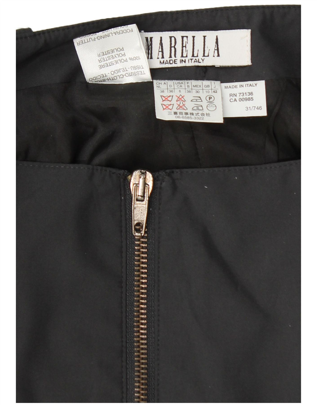 MARELLA Womens Straight Skirt UK 10 Small W28 Grey Polyester