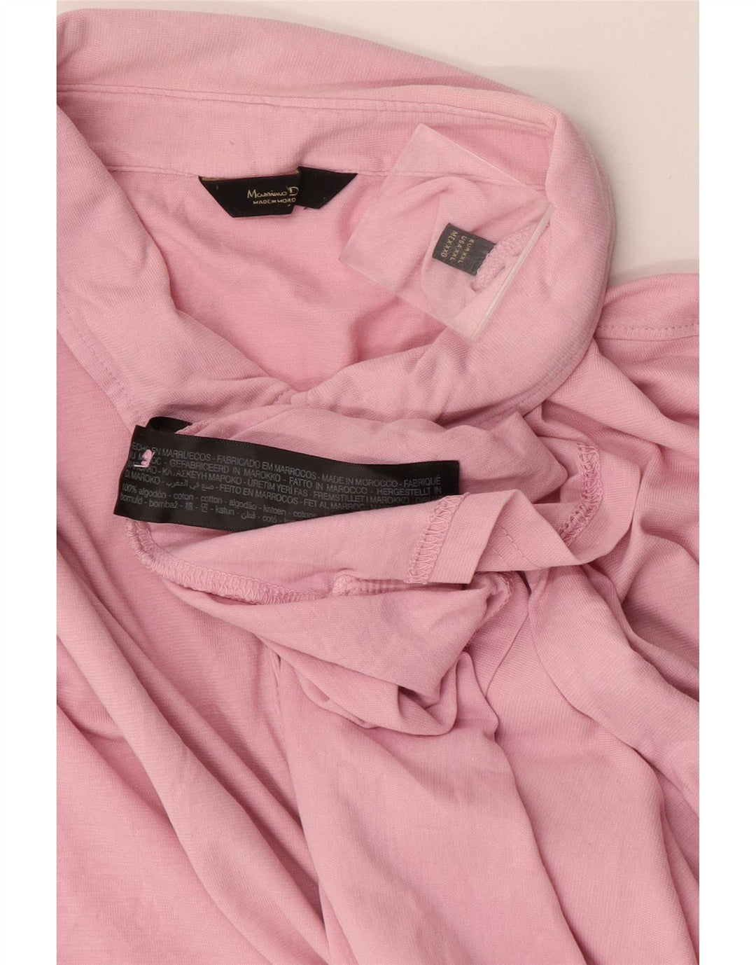 Massimo Dutti herre poloshirt 2XL Pink bomuld