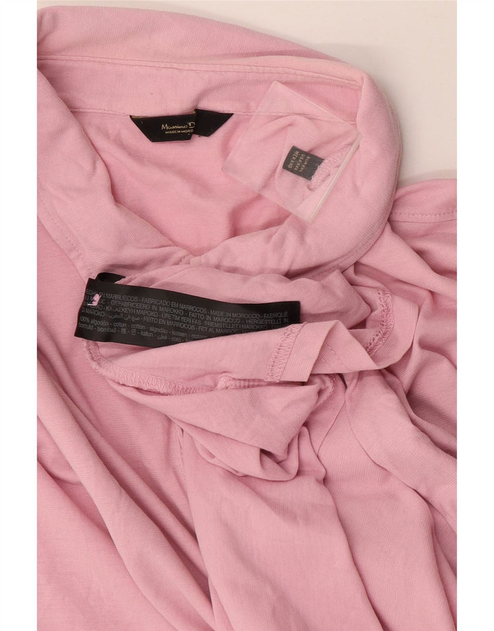 Massimo Dutti herre poloshirt 2XL Pink bomuld
