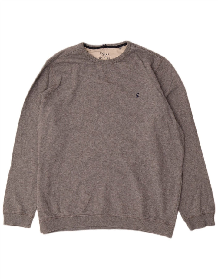 Joules Herre sweatshirt Jumper XL Grå Flecked Bomuld