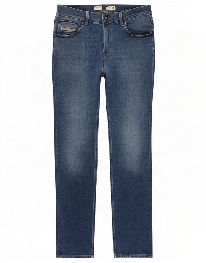 Tommy Hilfiger Herre Bleecker Slim Jeans W32 L34 Blå Bomuld