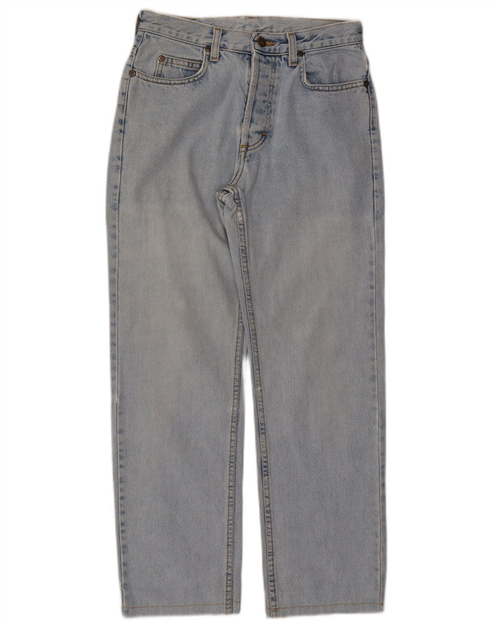 LEE Straight Jeans til kvinder W28 L27 Blå Bomuld