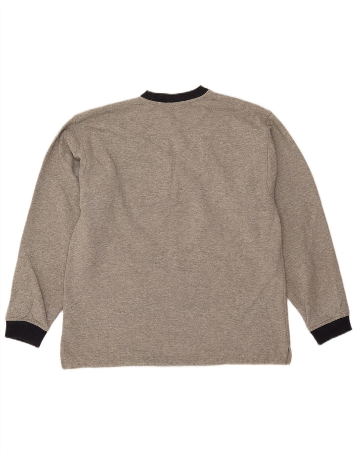 Fila Herre grafisk sweatshirt Jumper IT 48 Medium Grey Flecked Bomuld