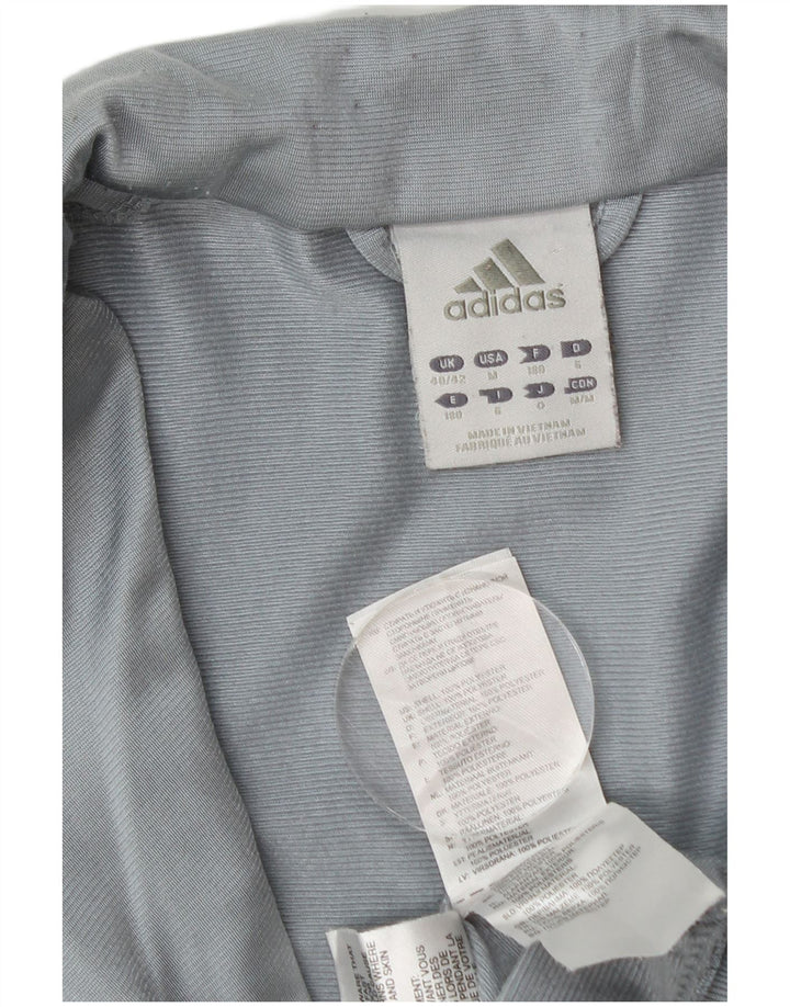 Adidas Træningsdragt til mænd Topjakke UK 40/42 Medium Grey Colourblock Polyester