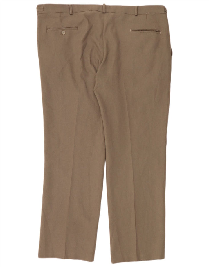 Farah Herre Pegged Suit Bukser W42 L30 Brun Polyester