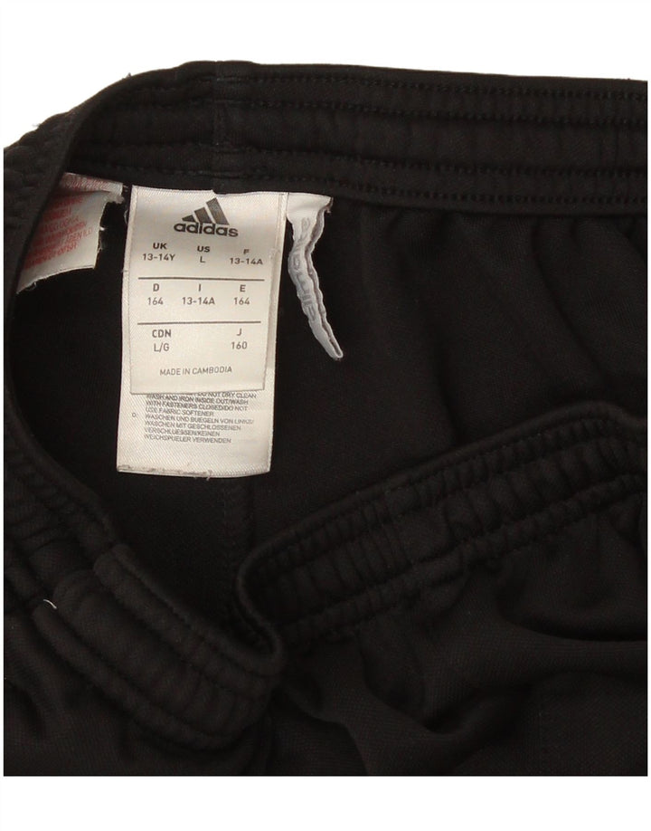 Adidas Boys Climalite træningsdragt bukser 13-14 år Sort polyester