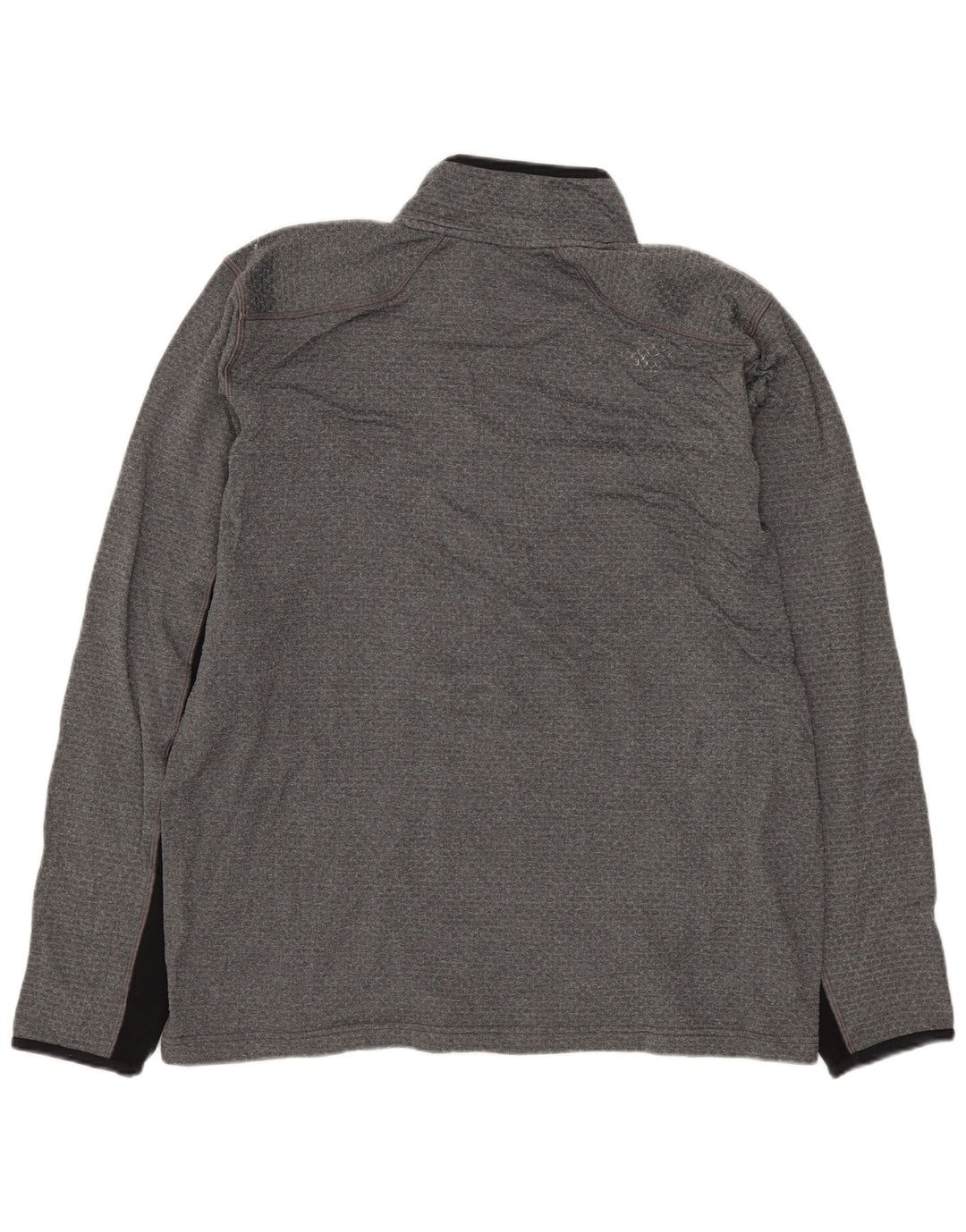 NIKE Herre Dri Fit Pullover med lynlås-hals Træningsdragt Top Medium Grey Colourblock