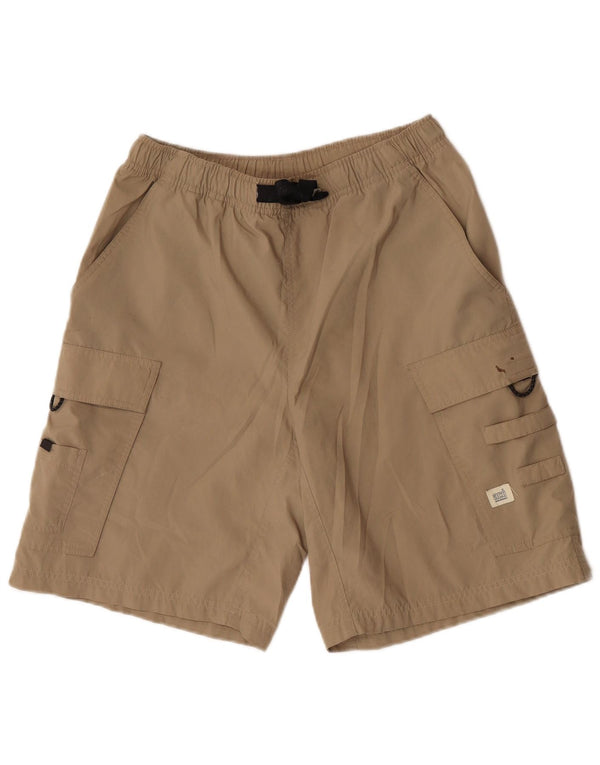 Nike Herre Cargo Shorts UK 36/38 Small W29 Beige Polyester