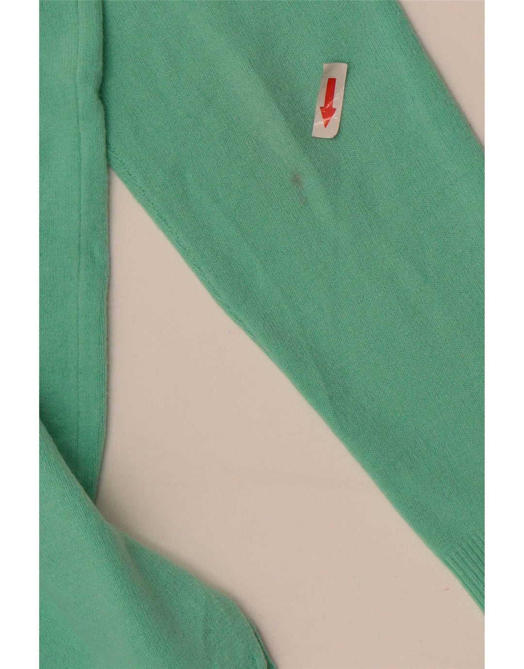 Marks & Spencer Dame V-hals sweater UK 12 Medium Grøn Akryl