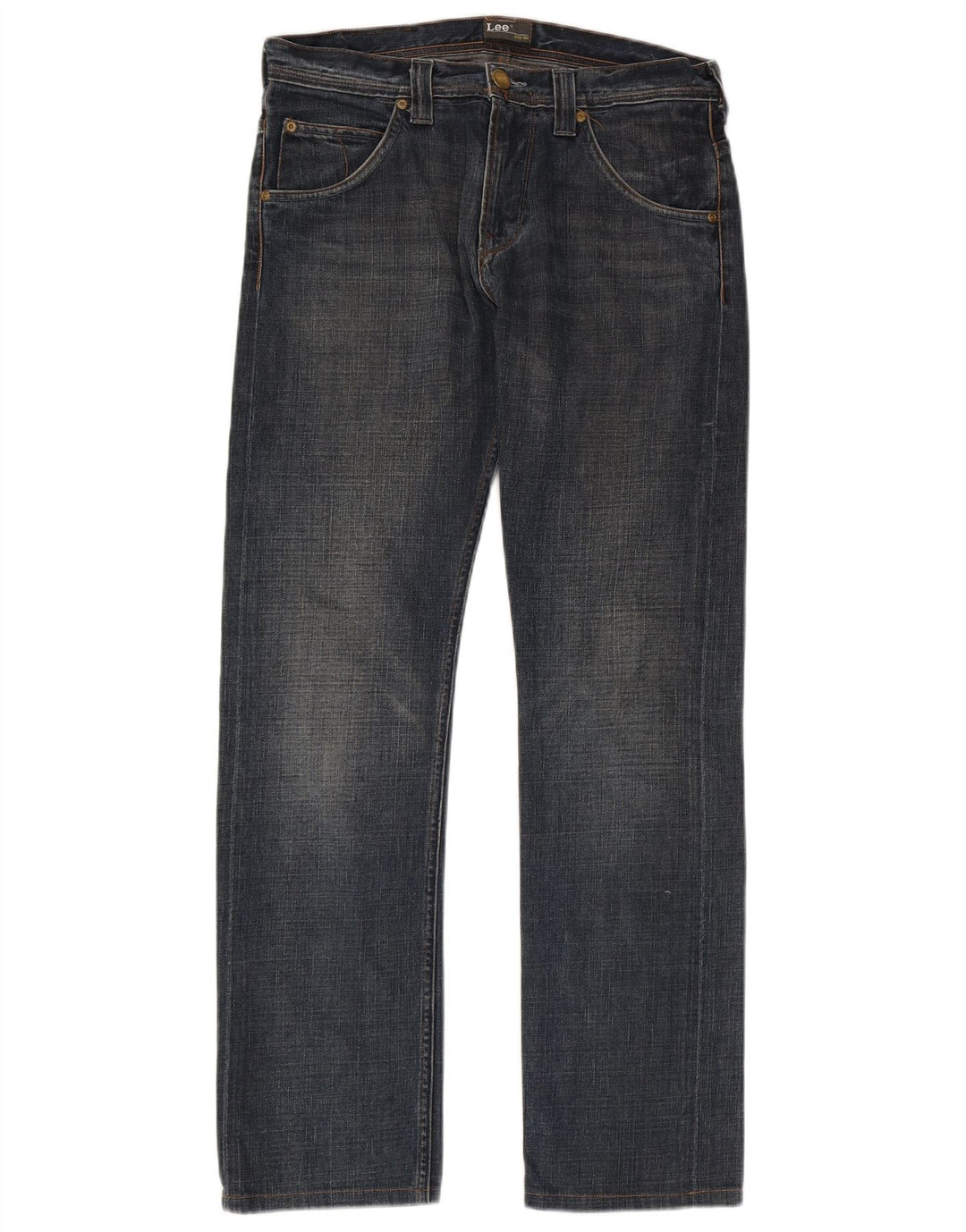 Lee Herre Zed Straight Jeans W31 L34 Blå Bomuld