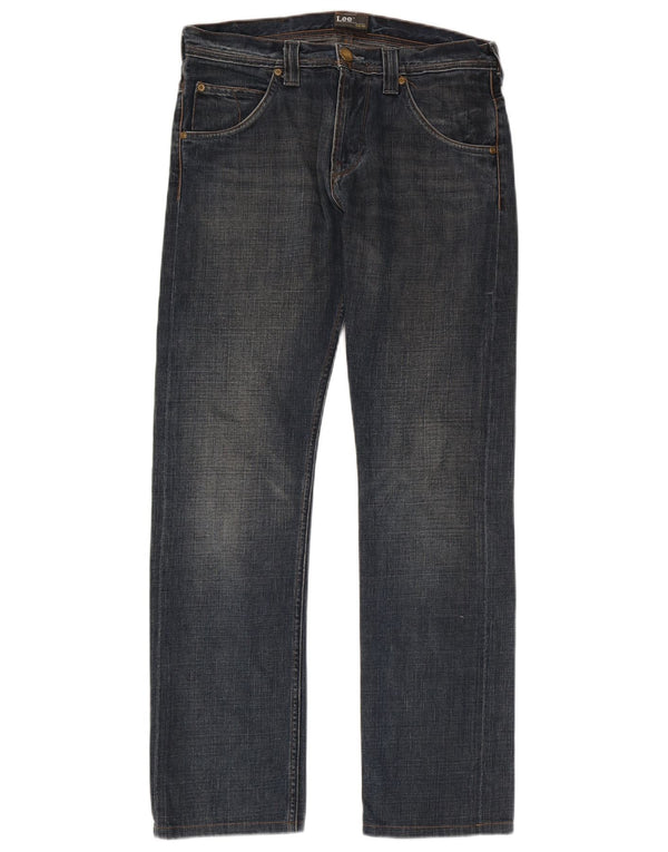Lee Herre Zed Straight Jeans W31 L34 Blå Bomuld