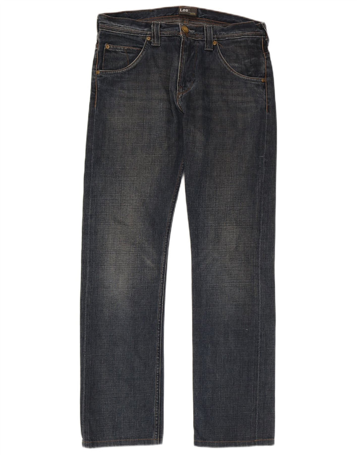 Lee Herre Zed Straight Jeans W31 L34 Blå Bomuld