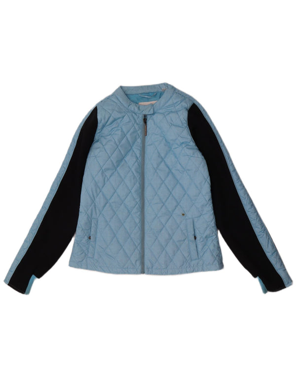 O'Neill Quiltet jakke til kvinder UK 14 Large Blue Colourblock Polyester