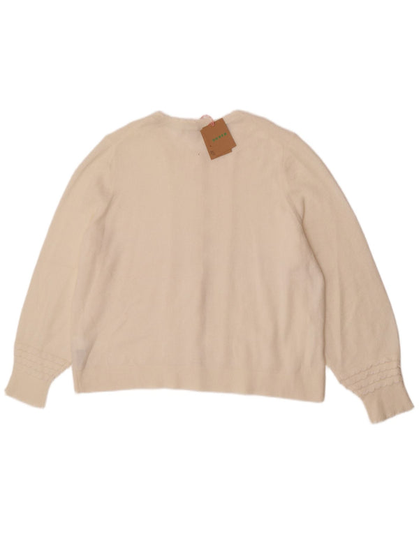 Boden Womens Cardigan Sweater UK 18 XL Off White Polyamide