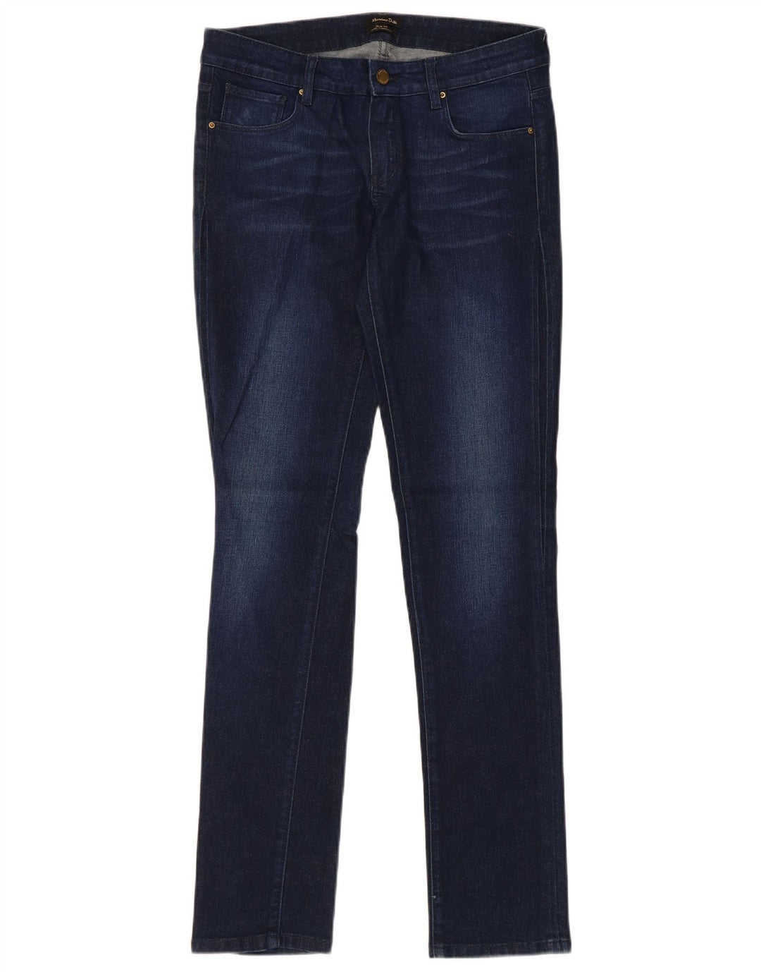 Massimo Dutti Dame Slim Jeans EU 38 Small W28 L32 Navy Blue