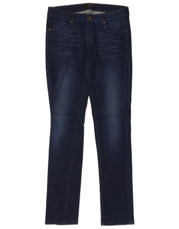 Massimo Dutti Dame Slim Jeans EU 38 Small W28 L32 Navy Blue