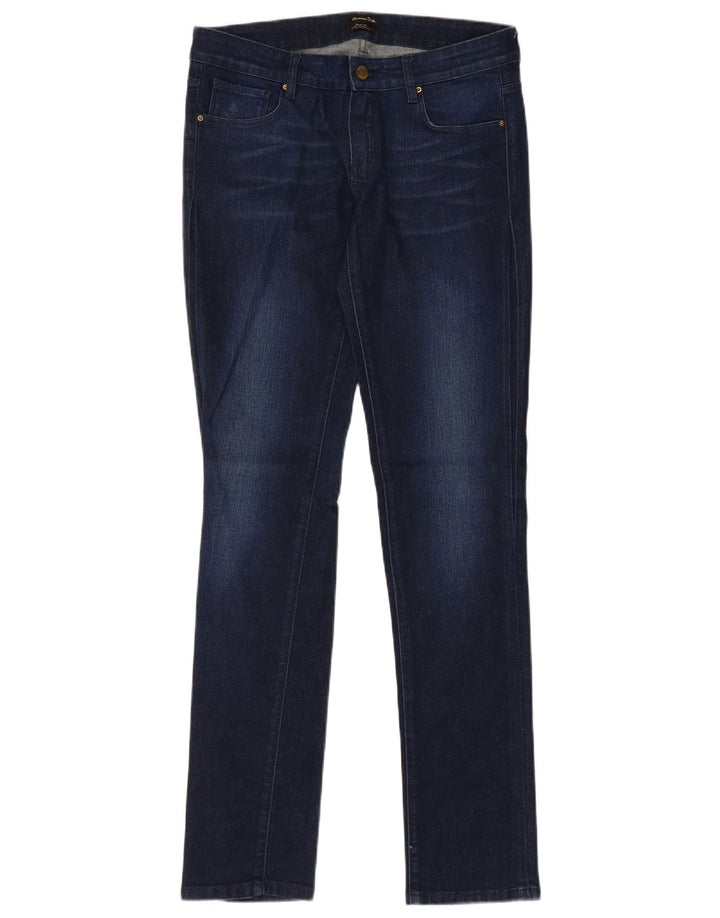 Massimo Dutti Dame Slim Jeans EU 38 Small W28 L32 Navy Blue