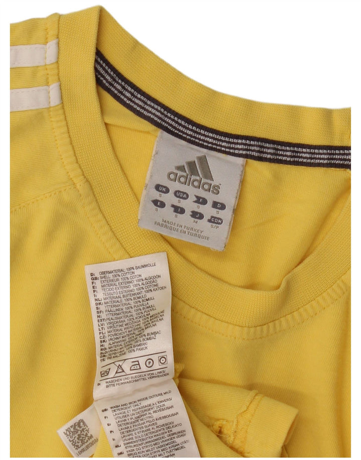 Adidas herre T-shirt top lille gul bomuld