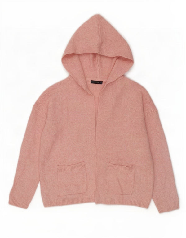 Marks & Spencer Dame Oversized hættetrøje cardigan UK 16 Large Pink