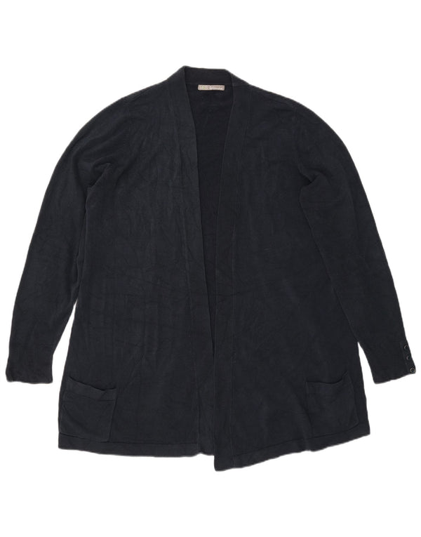 Marks & Spencer Dame Open Cardigan Sweater UK 22 3XL Marineblå Akryl