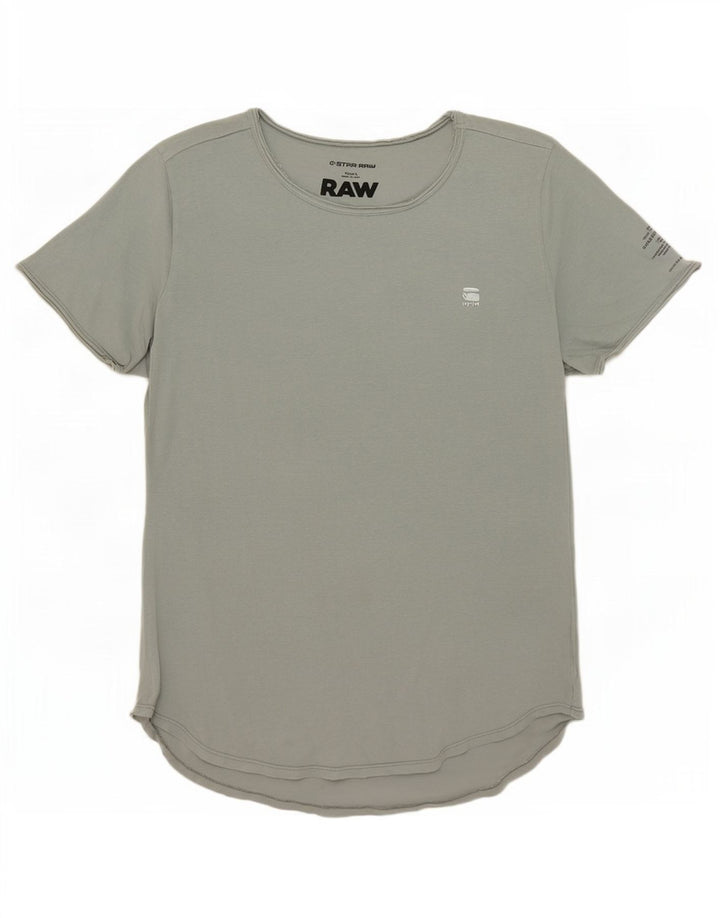 G-Star Dame T-Shirt Top UK 14 Stor Grå