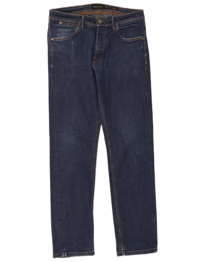 Massimo Dutti Herre Slim Jeans EU 40 Medium W31 L30 Blå