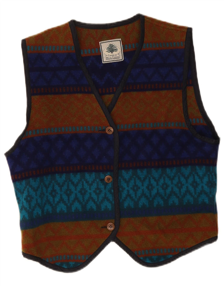 Chateu Beau Cedre Damevest IT 44 Medium Flerfarvet Geometrisk