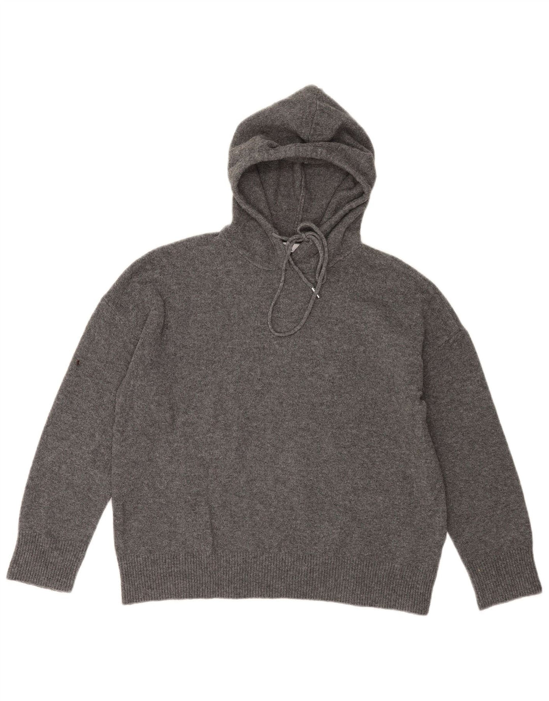 Zara oversize sweater med hætte til kvinder UK 10 Lille grå polyester