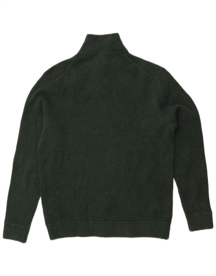 Marks & Spencer Herre sweater med lynlåshals mellemgrøn polyester