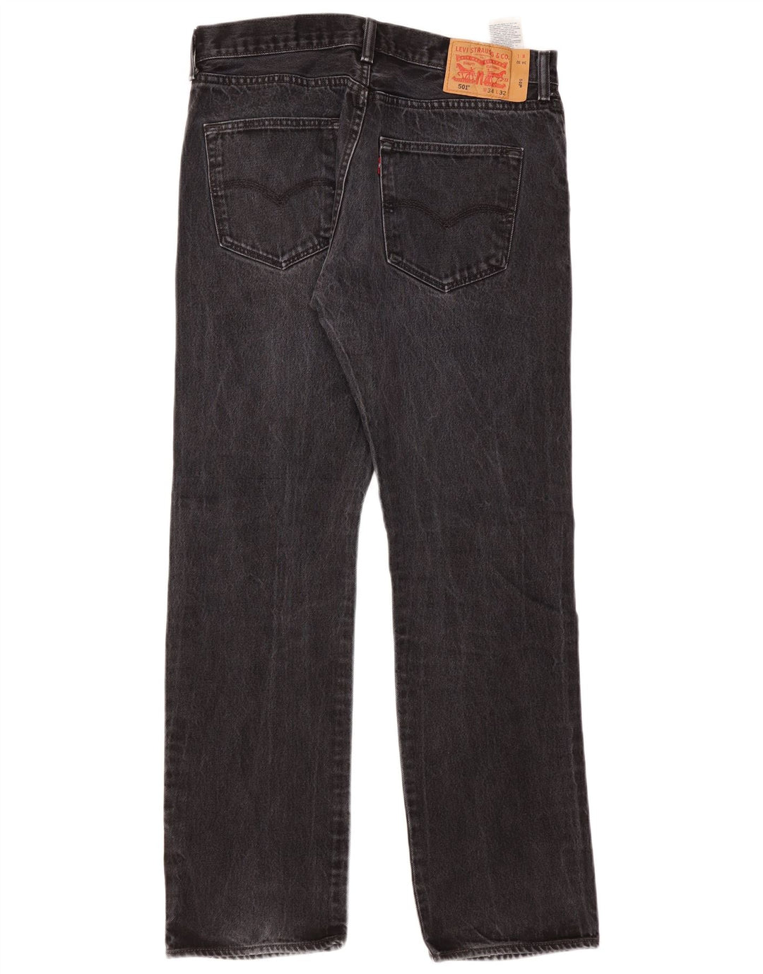 Levi's Herre 501 Straight Jeans W34 L32 Sort